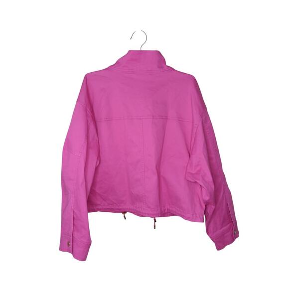 New with Tags Michael Kors Organic Stretch Cotton in Pink Anorak SZ L - Picture 9 of 16